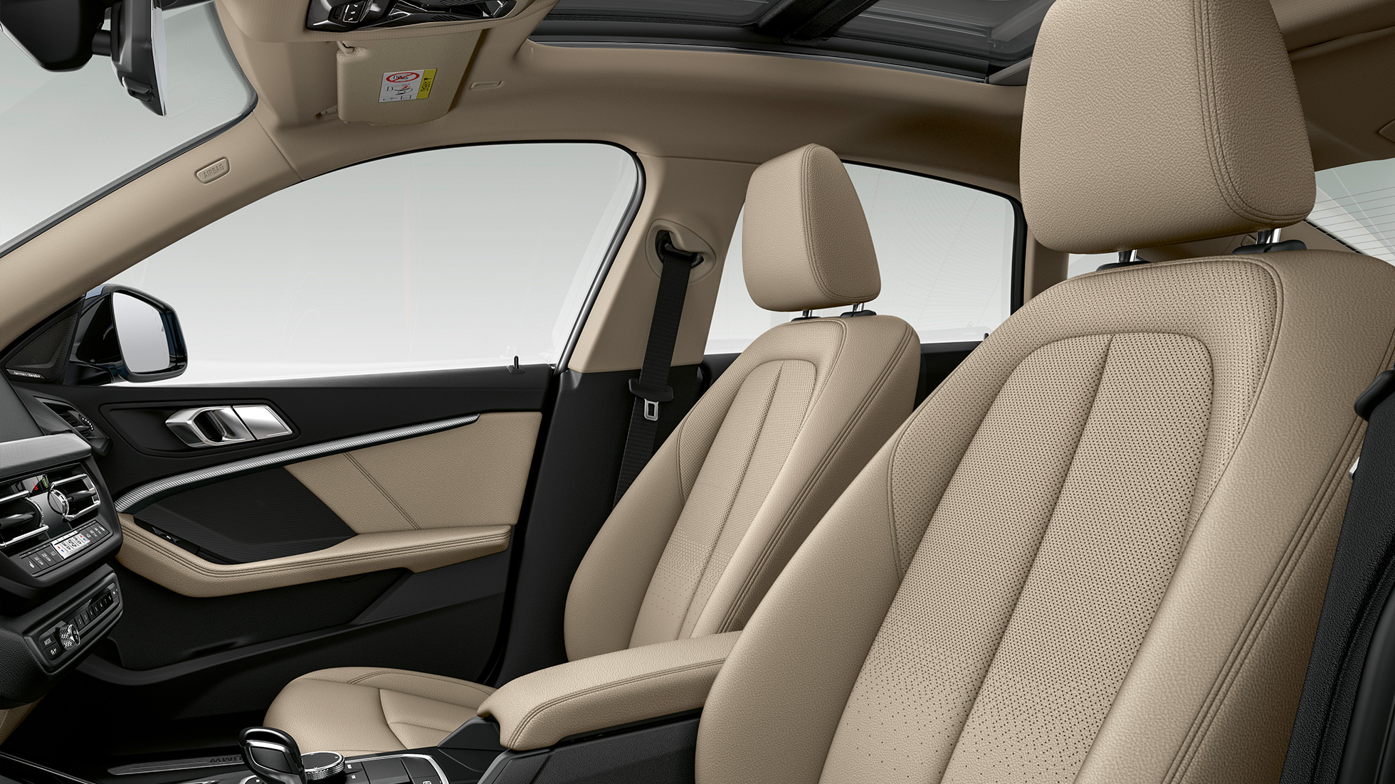 Asientos en cuero con perforaciones en Schwarz nuevo BMW Serie 2 Gran Coupé Acabado Luxury Asientos en cuero con perforaciones en Schwarz nuevo BMW Serie 2 Gran Coupé Acabado Luxury F44, interior