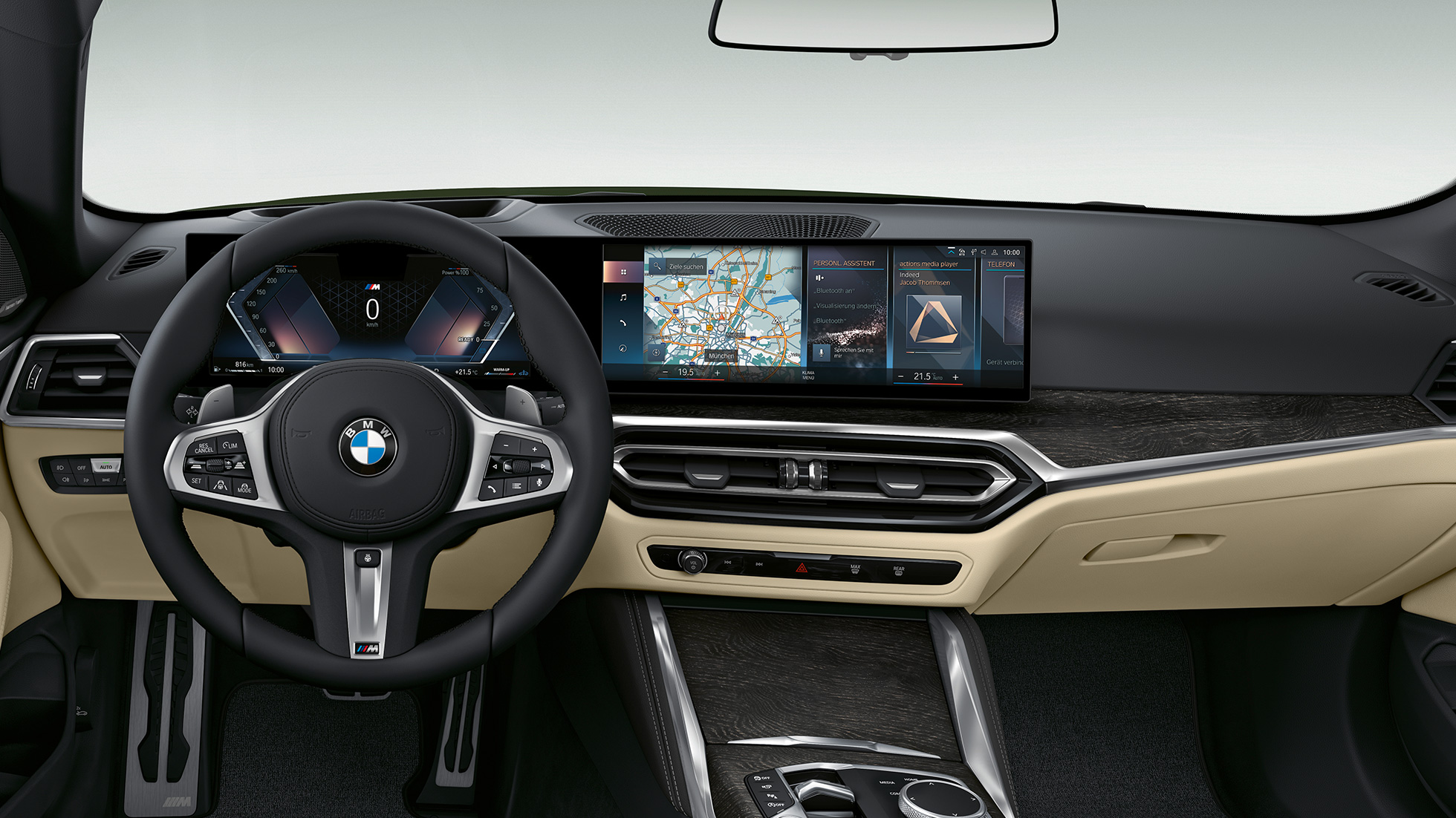 Puesto de conducción BMW Serie 4 Convertible Acabado M Sport G23 2020 BMW Serie 4 Convertible G23 2020 Acabado M Sport, interior, puesto de conducción
