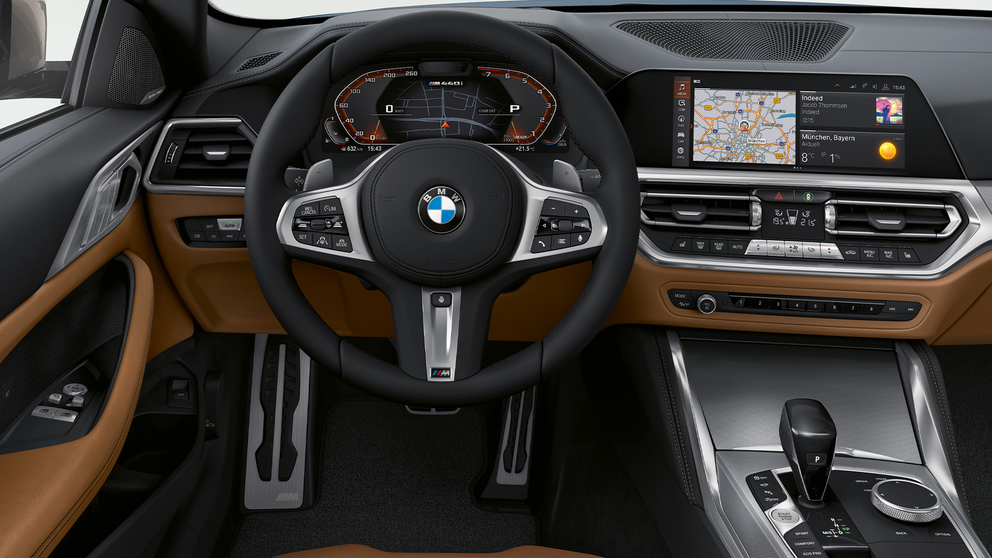 Puesto de conducción BMW Serie 4 Coupé G22 2020 BMW Serie 4 Coupé G22 2020 Interior Puesto de conducción