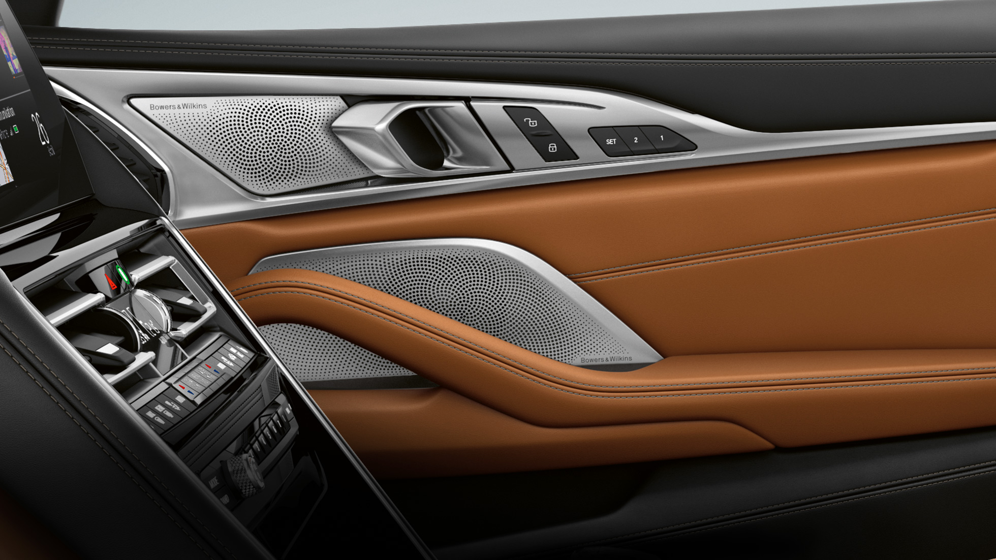 BMW M850i xDrive, interior, Bowers & Wilkins Diamond Surround Sound System. BMW M850i xDrive, interior, Bowers & Wilkins Diamond Surround Sound System.
