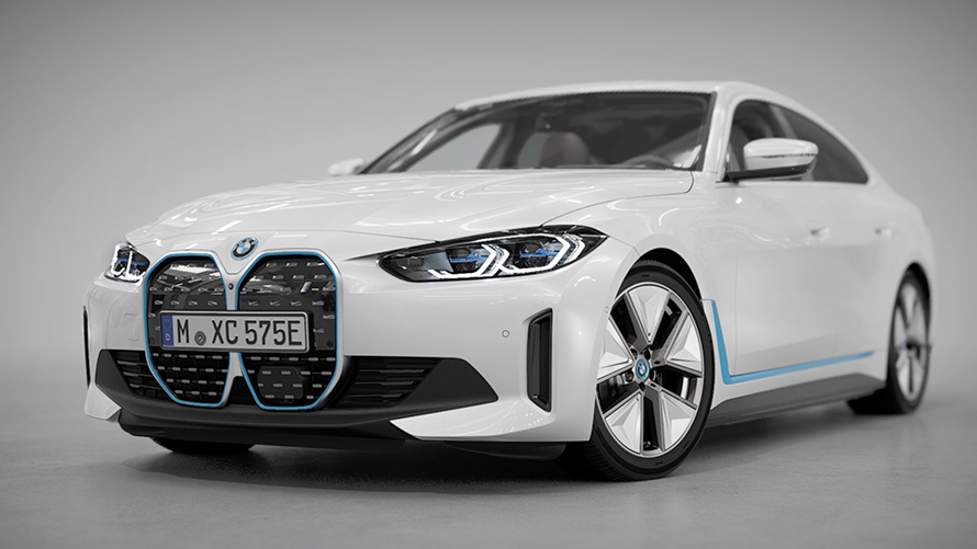 BMW i4 eDrive40 G26 2021 Mineralweiss Resumen de elementos destacados del diseño exterior Vídeo BMW i4 eDrive40 G26 2021 Mineralweiss Resumen de elementos destacados del diseño exterior Vídeo