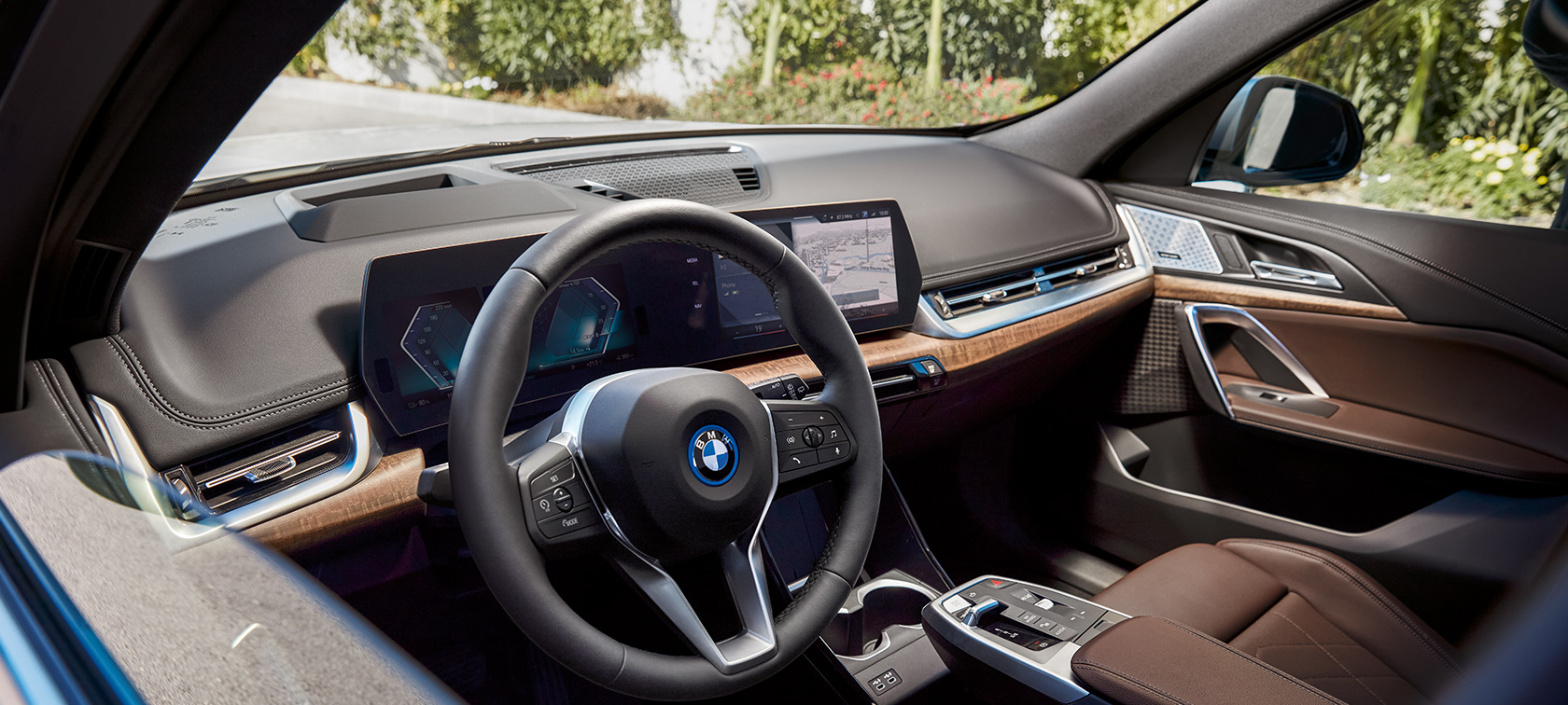 BMW iX1 U11 BEV Diseño interior, vídeo BMW iX1 U11 BEV, detalles destacados del interior en el vídeo
