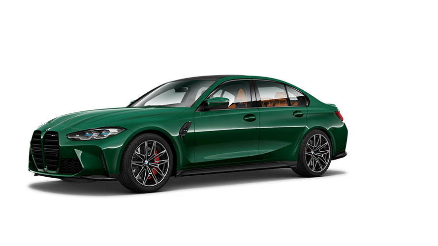 BMW serie M BMW M3 G80, vista de tres cuartos del lateral BMW serie M BMW M3 G80, vista de tres cuartos del lateral