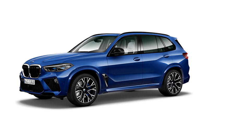Modelos BMW X BMW X5 M G05 MP, vista de tres cuartos del lateral Modelo BMW X BMW X5 M G05 MP, vista de tres cuartos del lateral