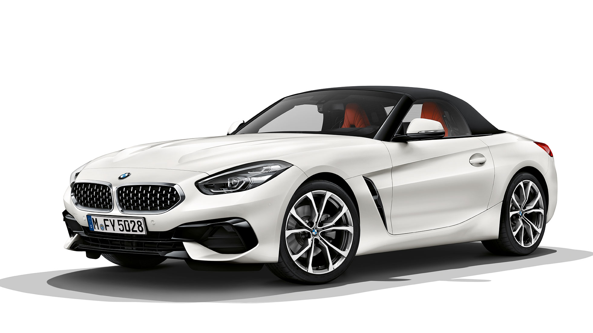 BMW Z4 Roadster Modelo Línea Deportiva BMW Z4 Roadster Modelo Línea Deportiva, toma delantera de tres cuartos