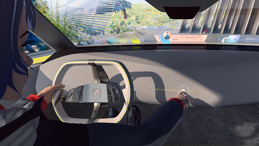 BMW i Vision Dee Comunicación interactiva BMW i Vision Dee Vehículo Vision Comunicación interactiva