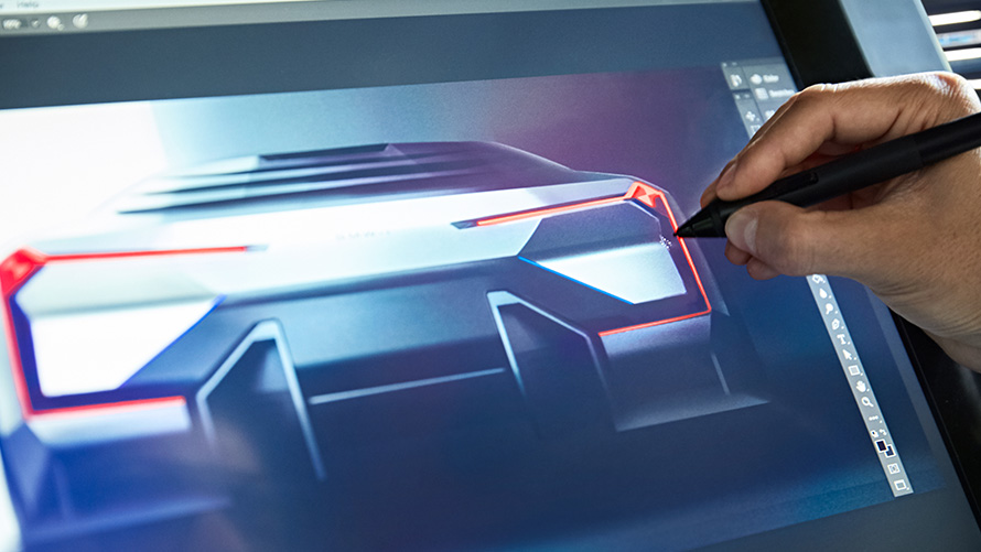 BMW Vision M NEXT, desarrollo, exterior BMW Vision M NEXT, desarrollo, exterior, diseño, vista trasera, dibujo