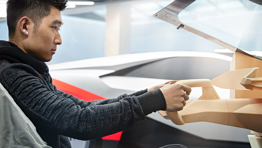 BMW Vision M NEXT, interior BMW Vision M NEXT, desarrollo, interior, diseño, Boost Pod