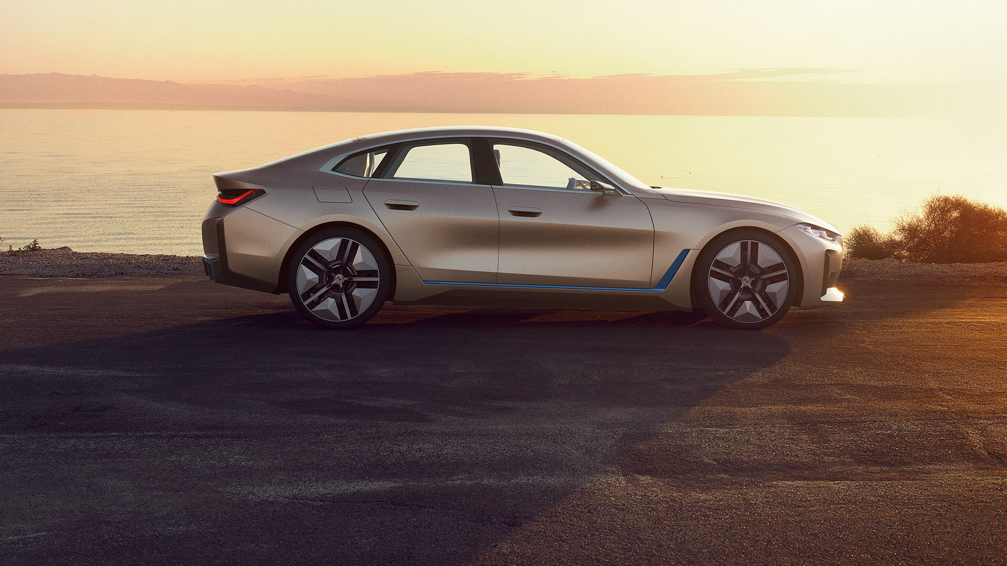 Exterior BMW Concept i4 2020 G26 BMW Concept i4 2020 G26, automóvil totalmente eléctrico, BMW Gran Coupé, exterior